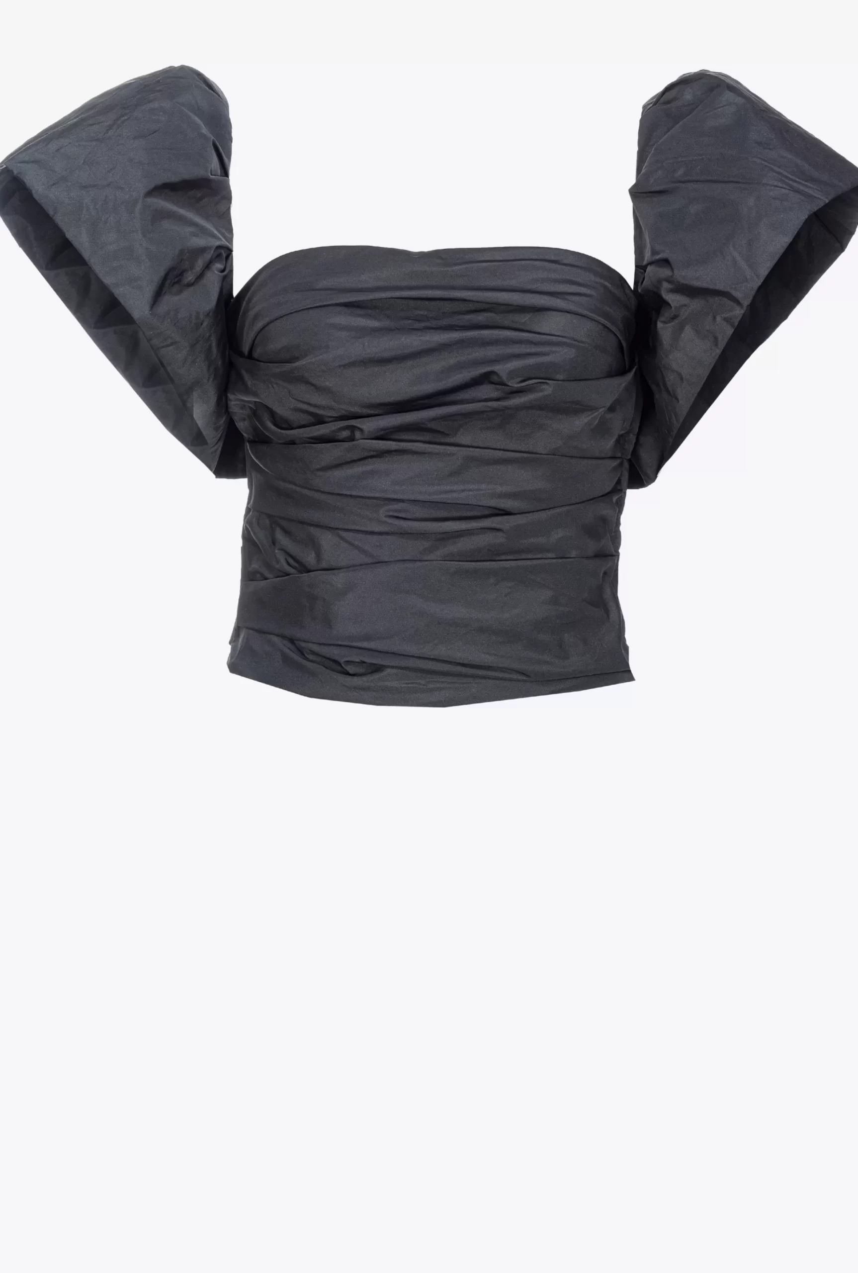 PINKO Taffeta Crop Top Flash Sale