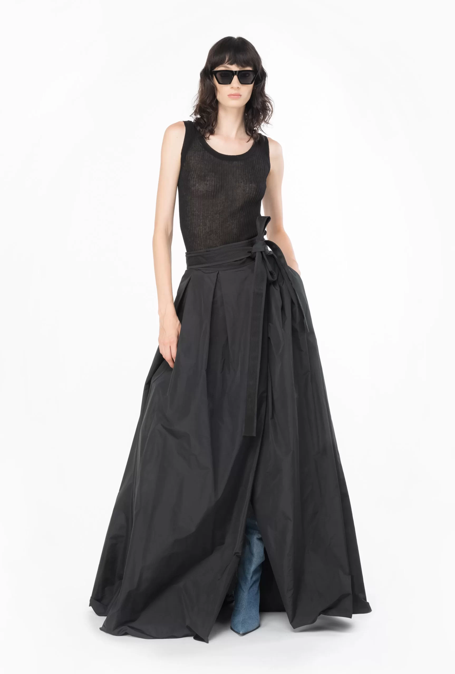 PINKO Taffeta Maxi-skirt New