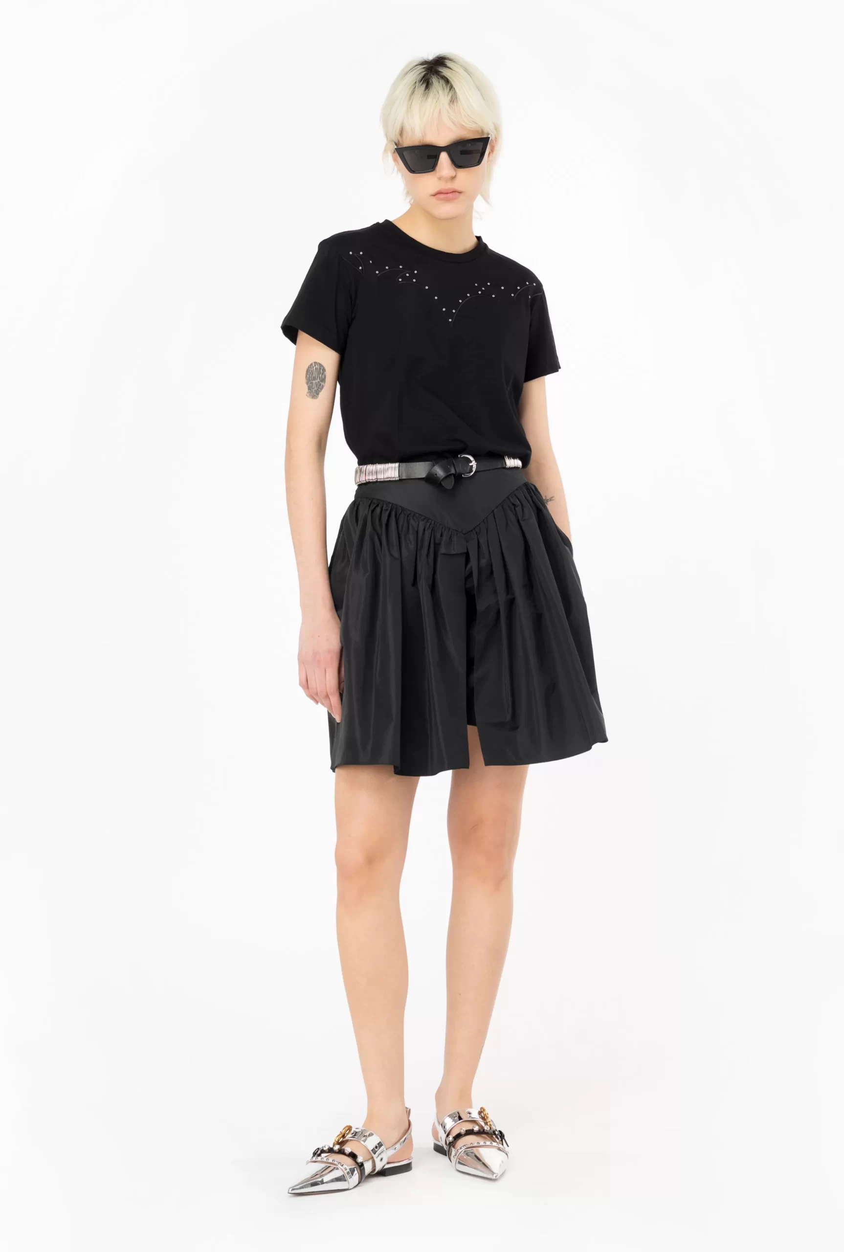 PINKO Taffeta Mini Skirt Store