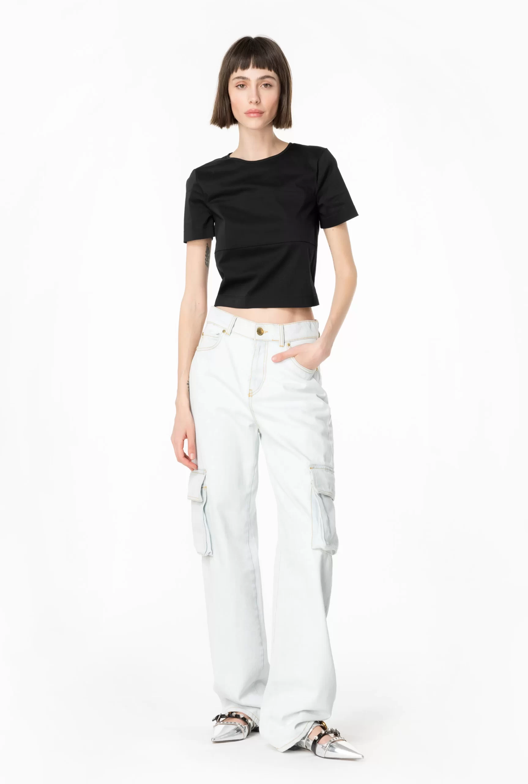 PINKO Technical Poplin Top Store