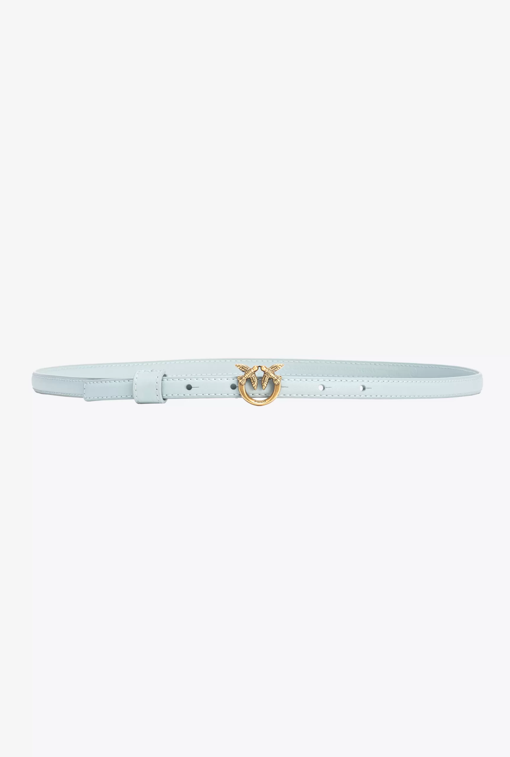 PINKO Thin Belt With Love Birds Buckle, 1cm New