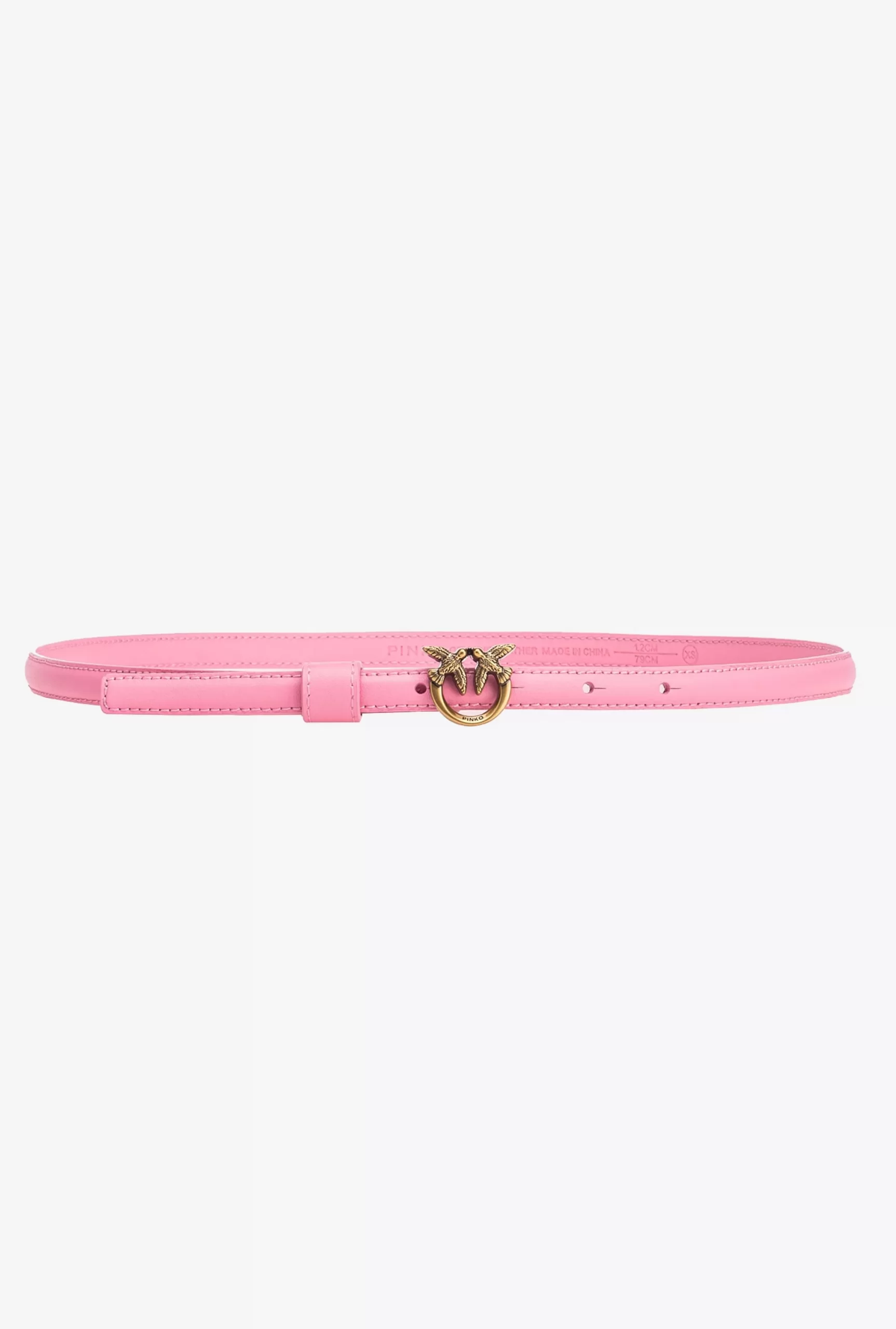 PINKO Thin Belt With Love Birds Buckle, 1cm Online