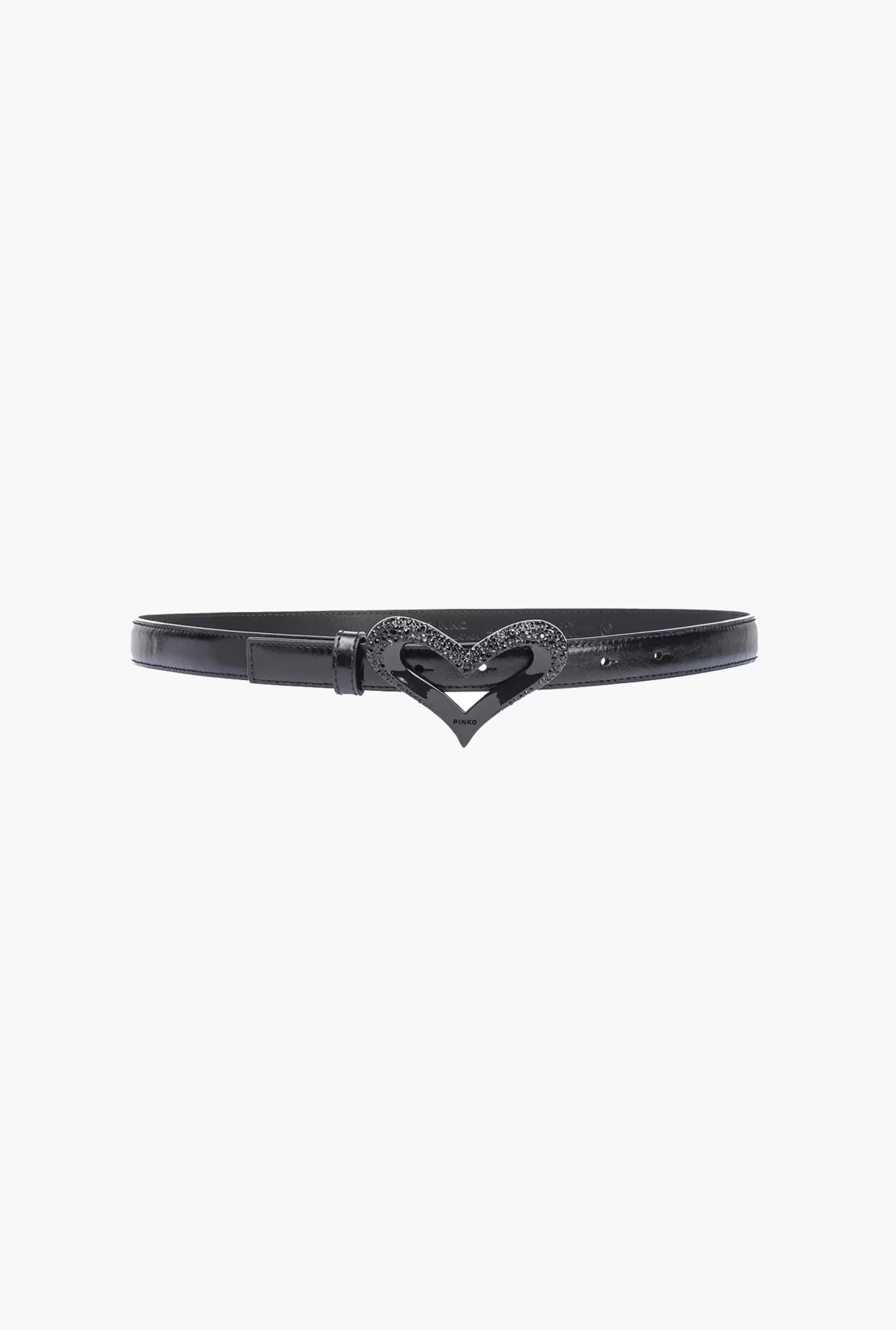 PINKO Thin Colour-block Heart Belt 2cm Flash Sale