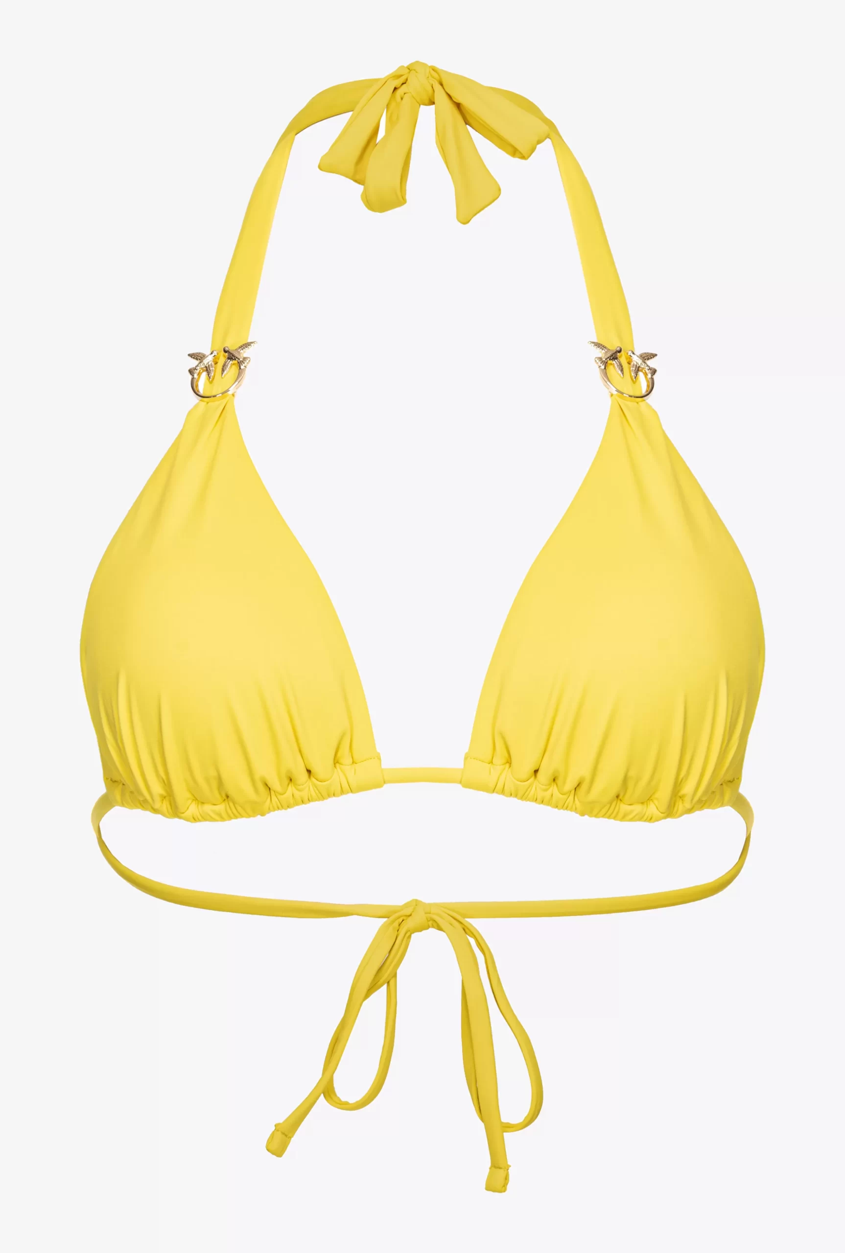 PINKO Triangle Bikini Top With Love Birds Buckle Best