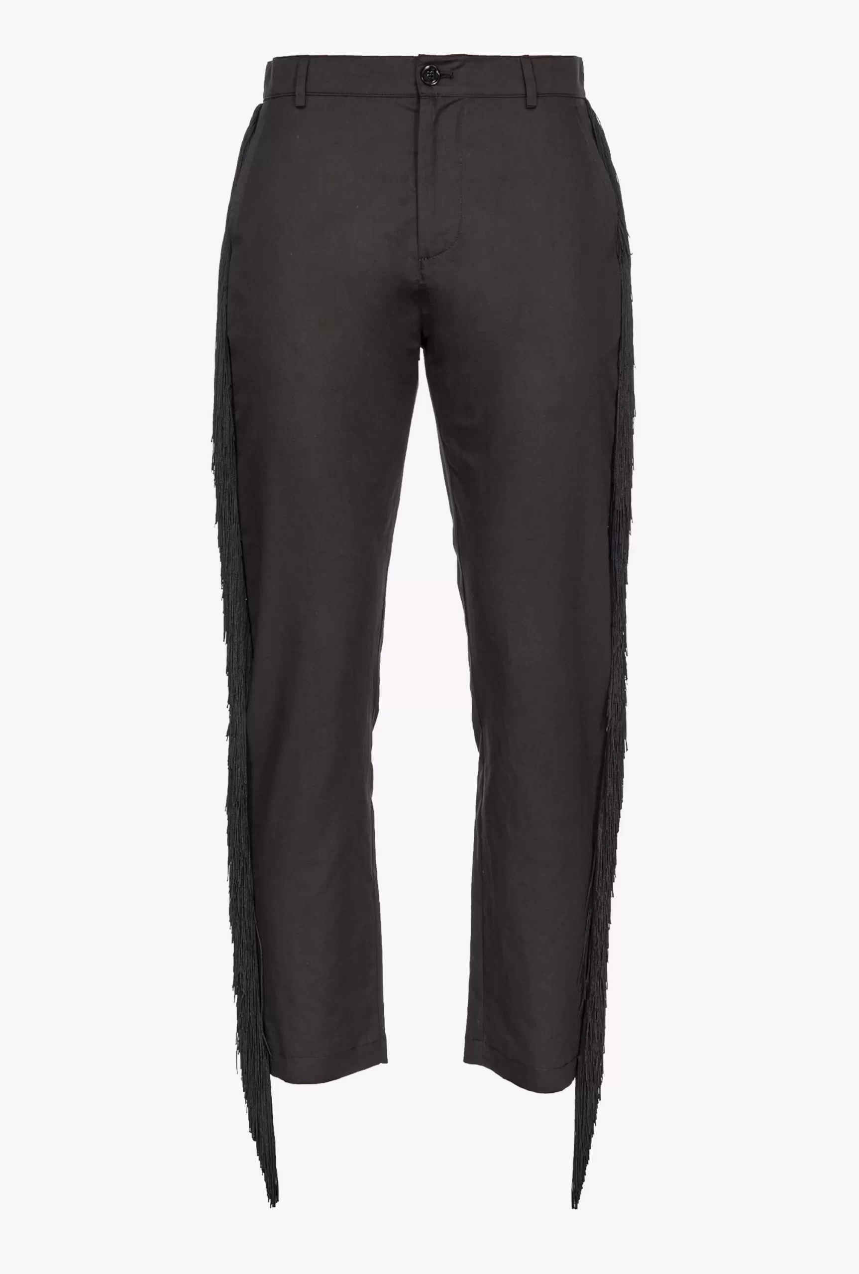 PINKO Trousers With Fringing At The Sides Clearance