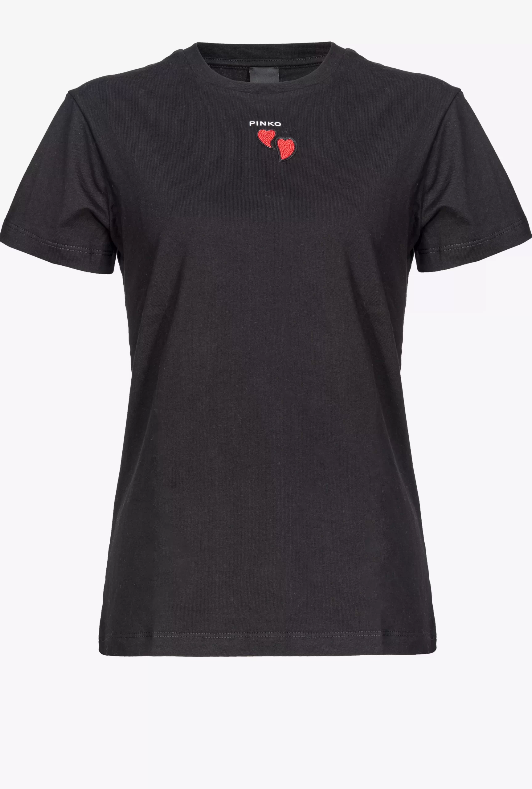 PINKO T-shirt With Heart Embroidery Sale