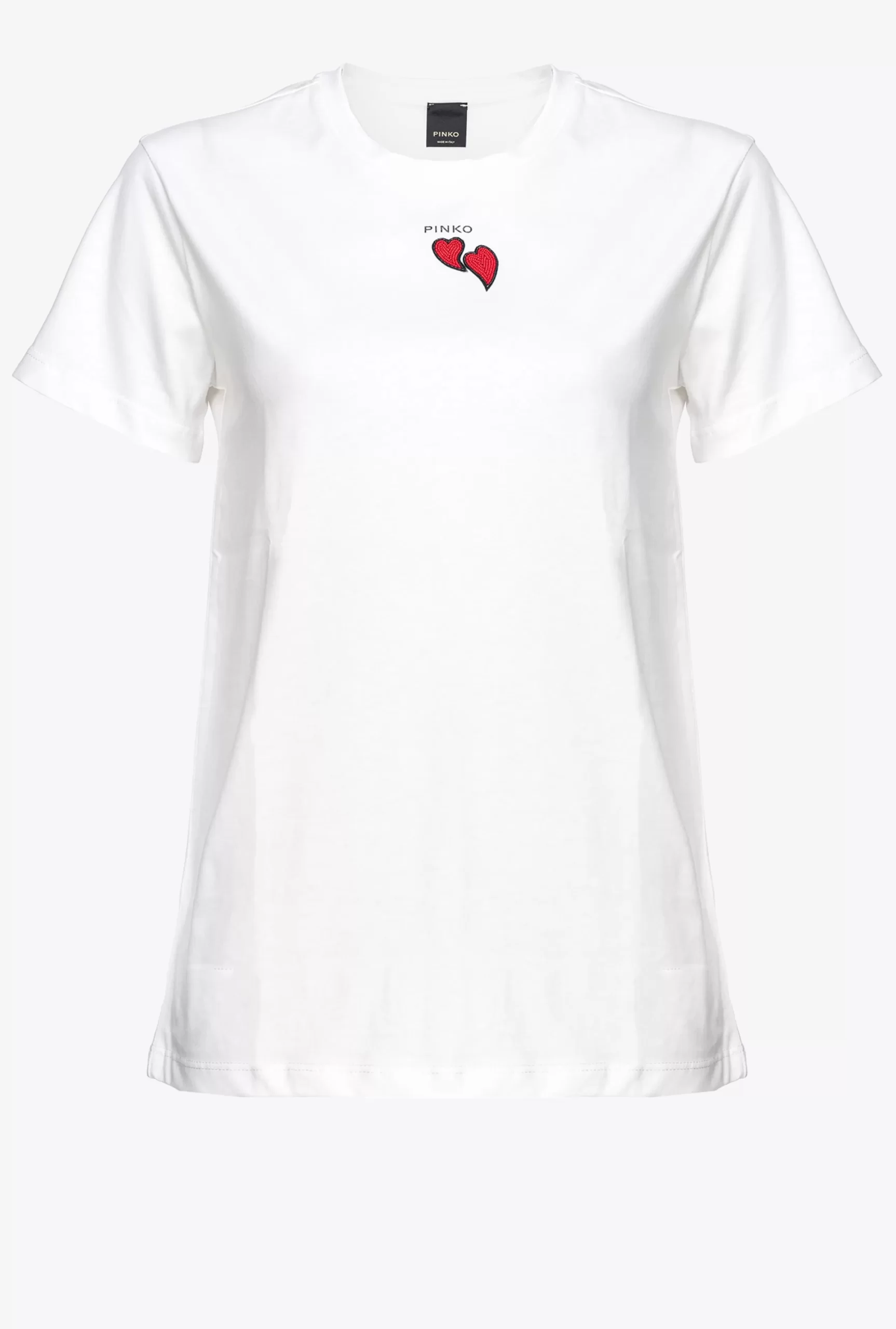 PINKO T-shirt With Heart Embroidery Shop