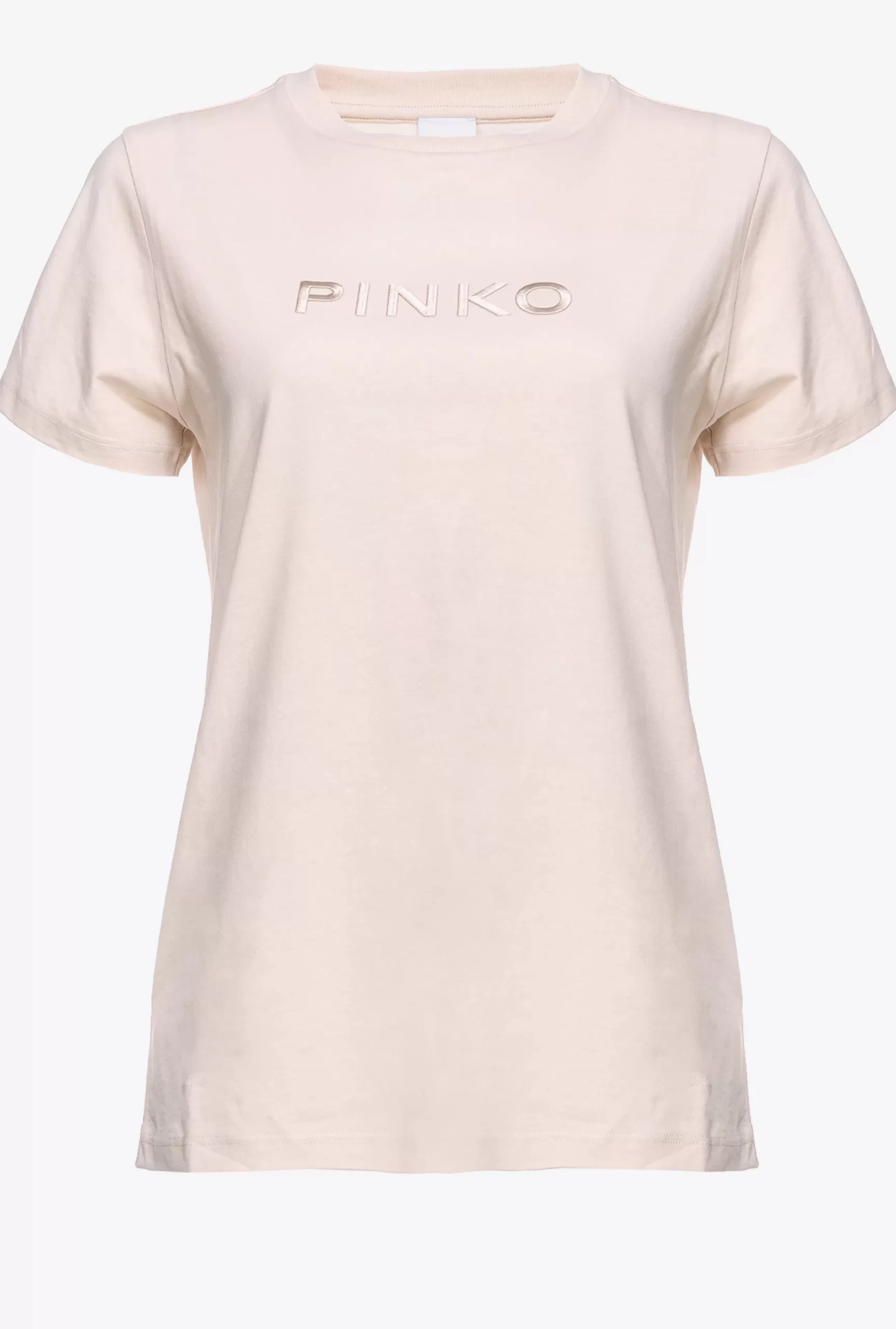 PINKO T-shirt With Logo Embroidery Hot