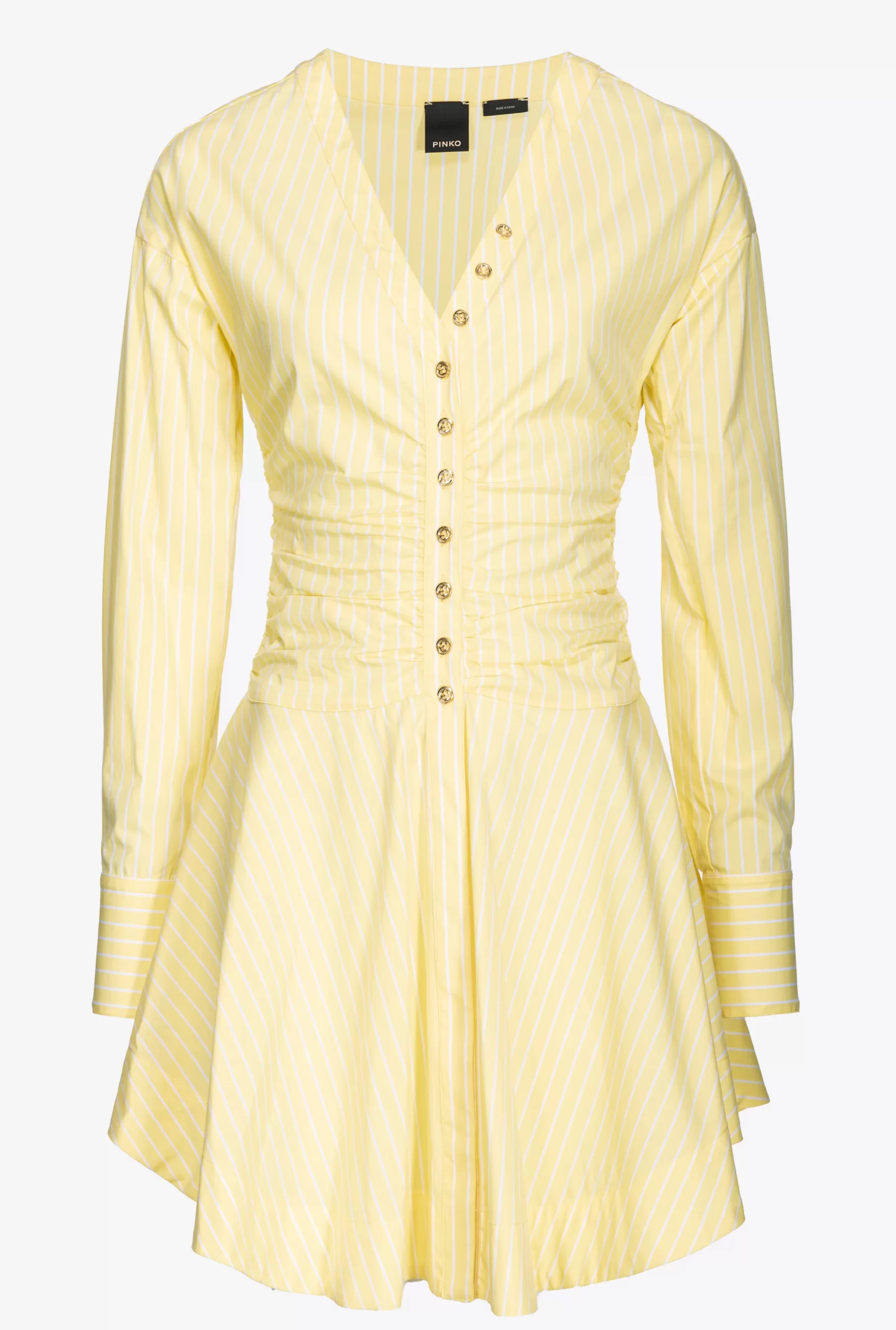 PINKO Vertical-striped Shirt Dress Cheap