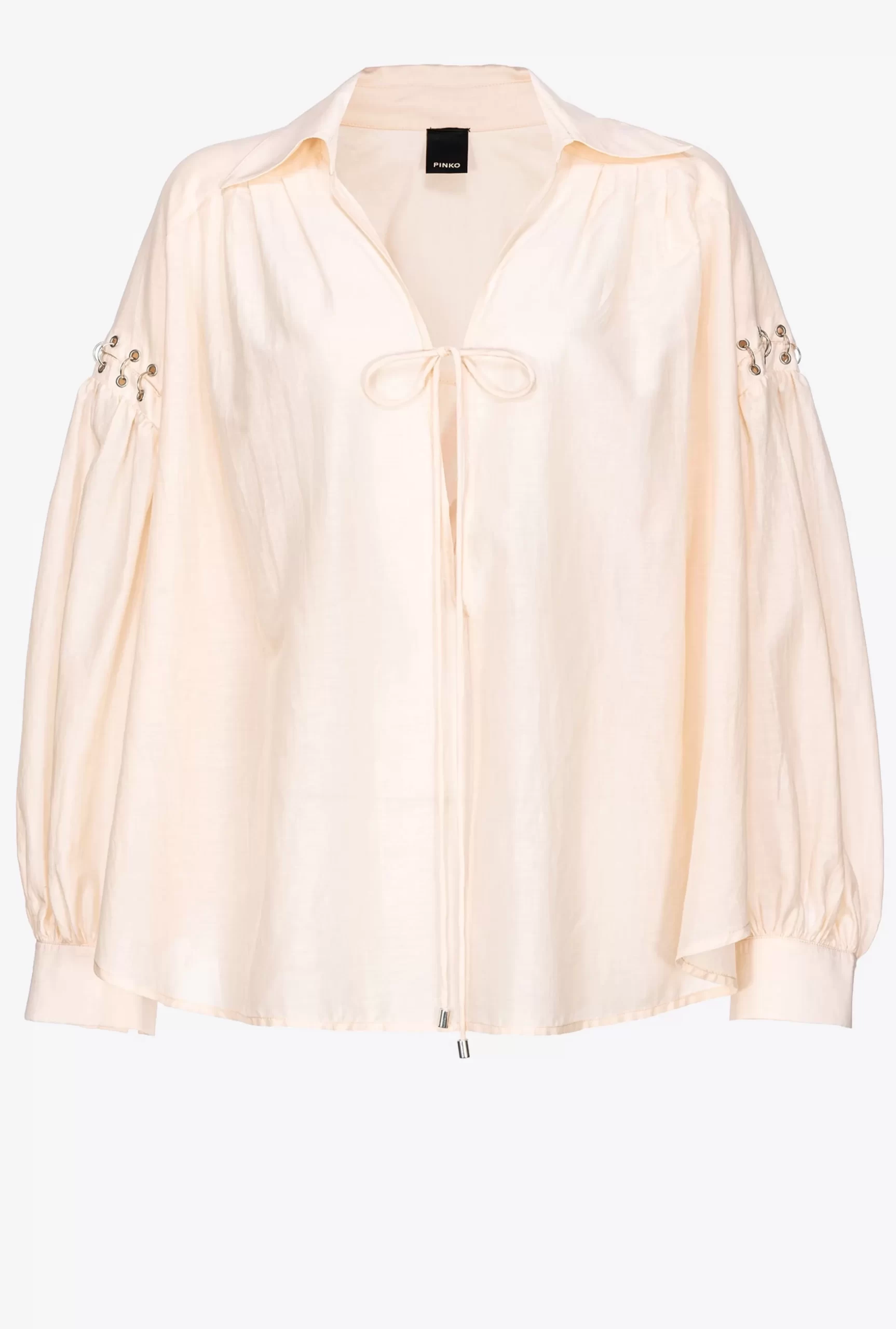 PINKO Voile Blouse With Piercing Detail Sale