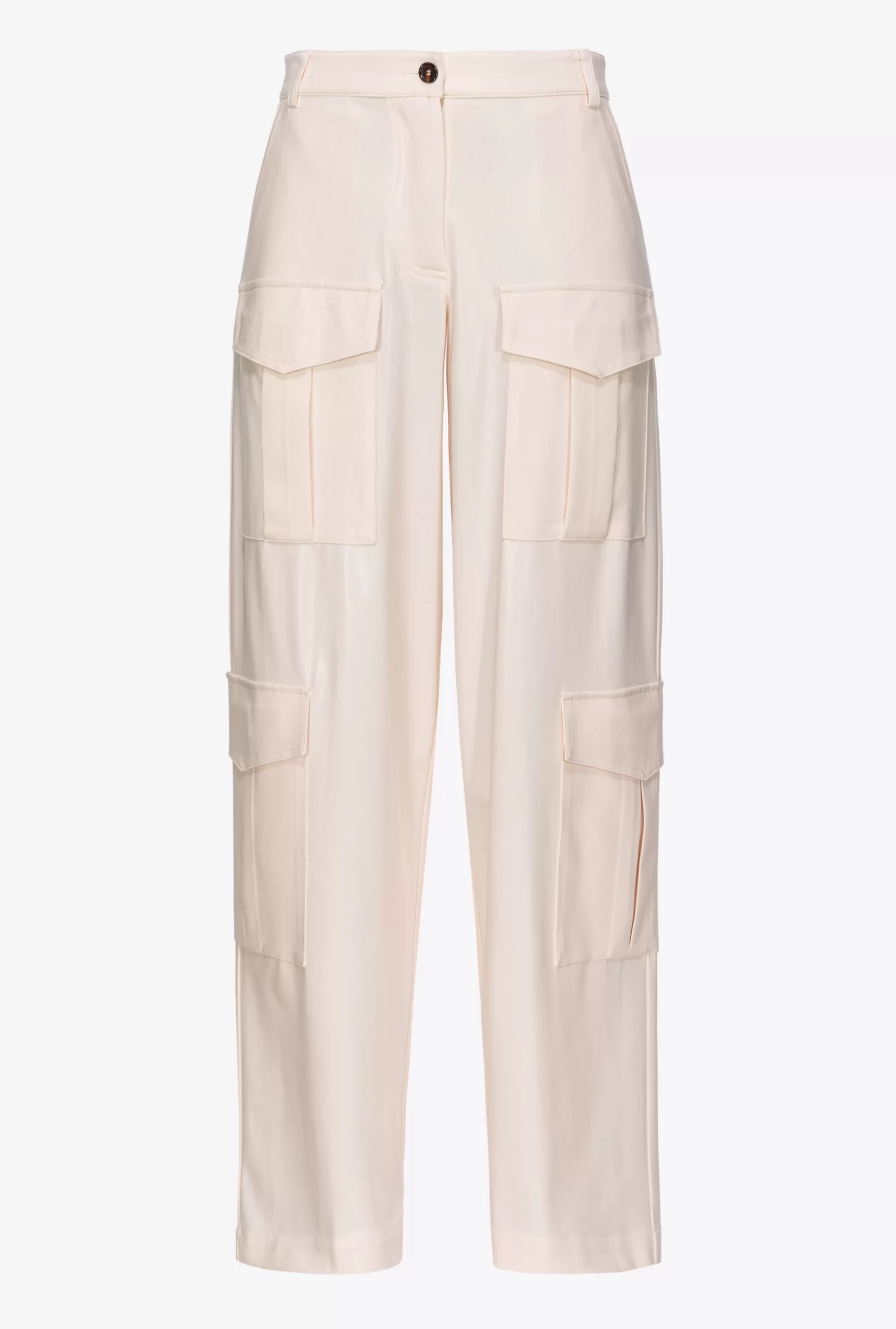 PINKO Wet-effect Cargo Trousers Online