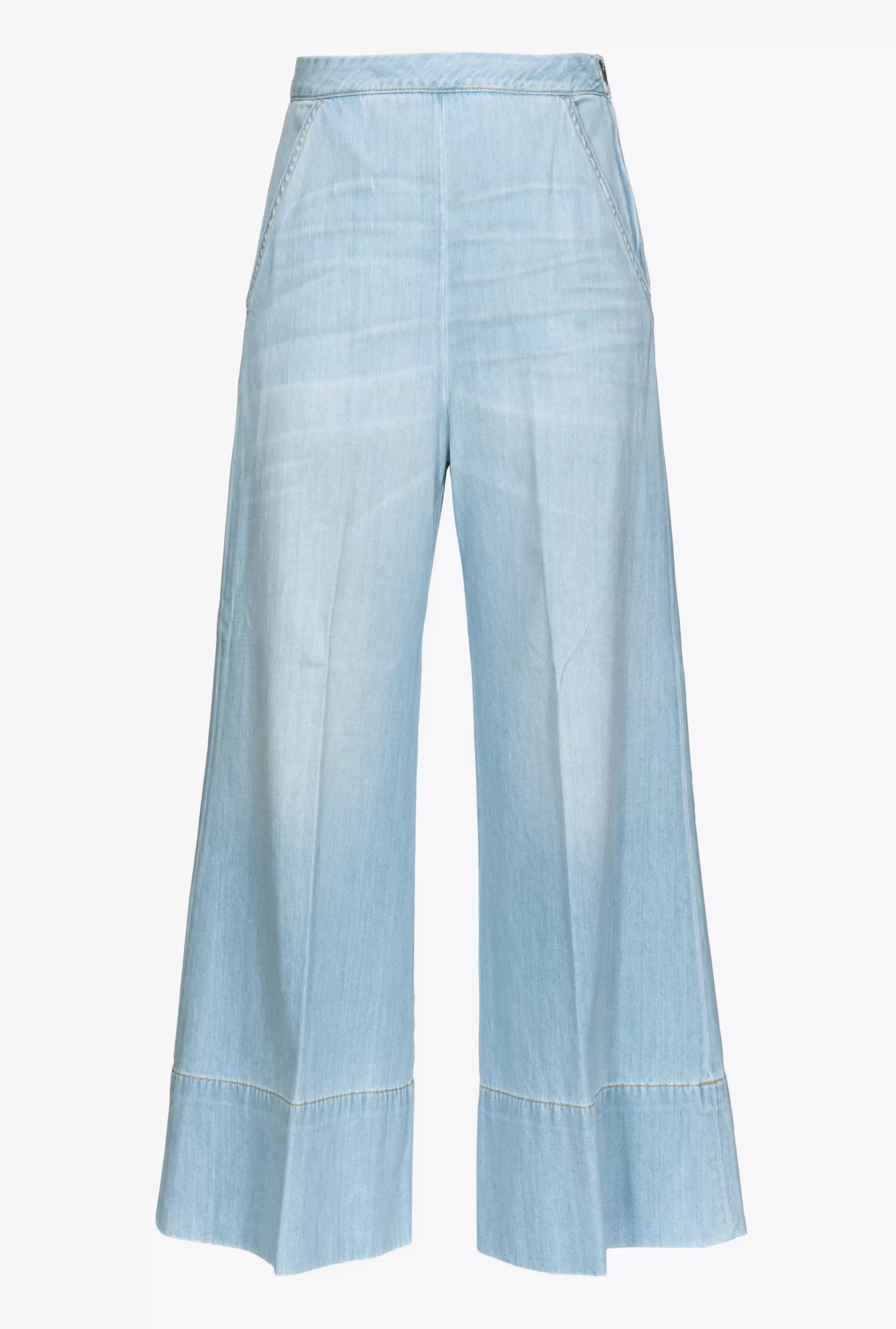 PINKO Wide-leg Baby Blue Denim Jeans Best