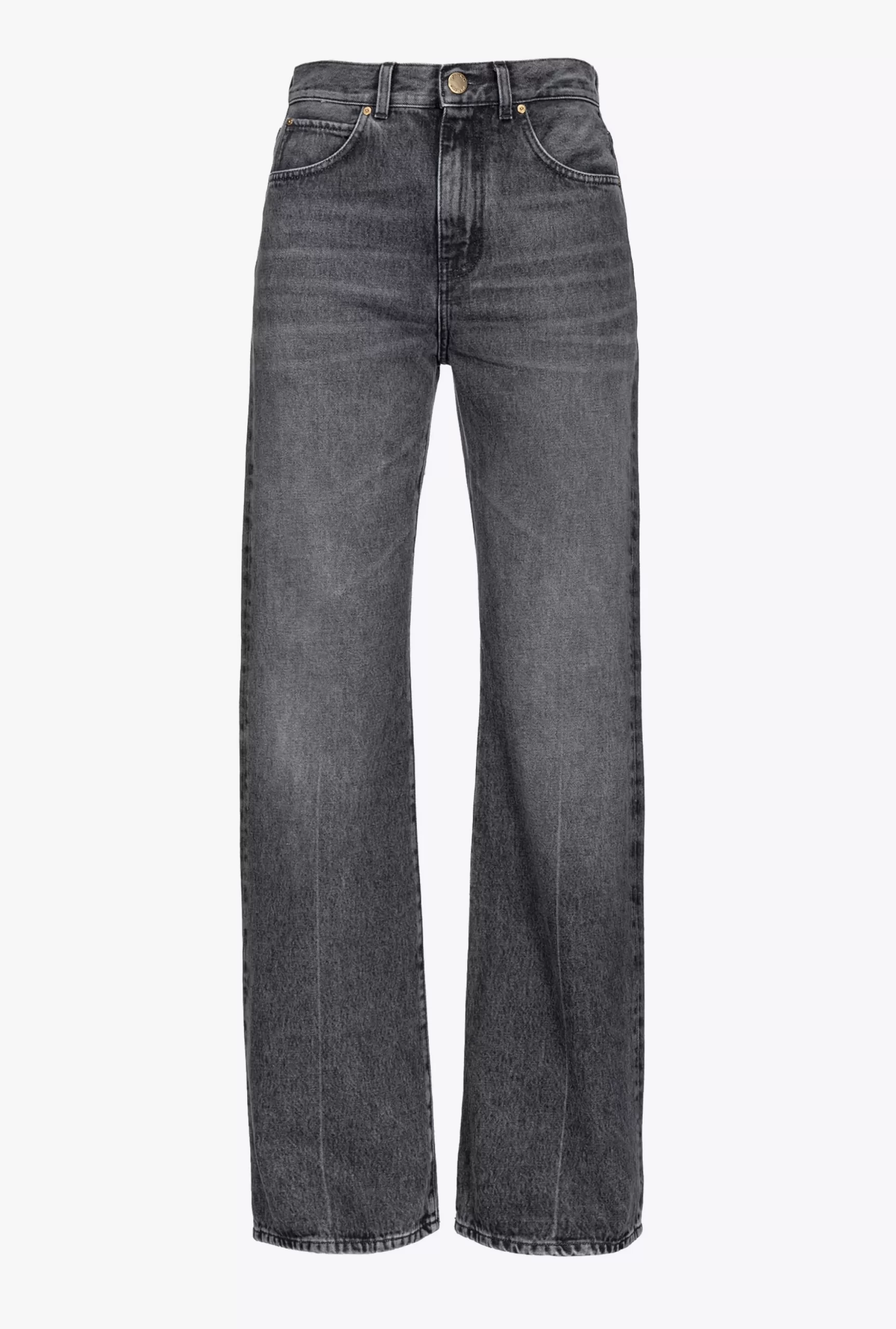 PINKO Wide-leg Black Denim Jeans Sale