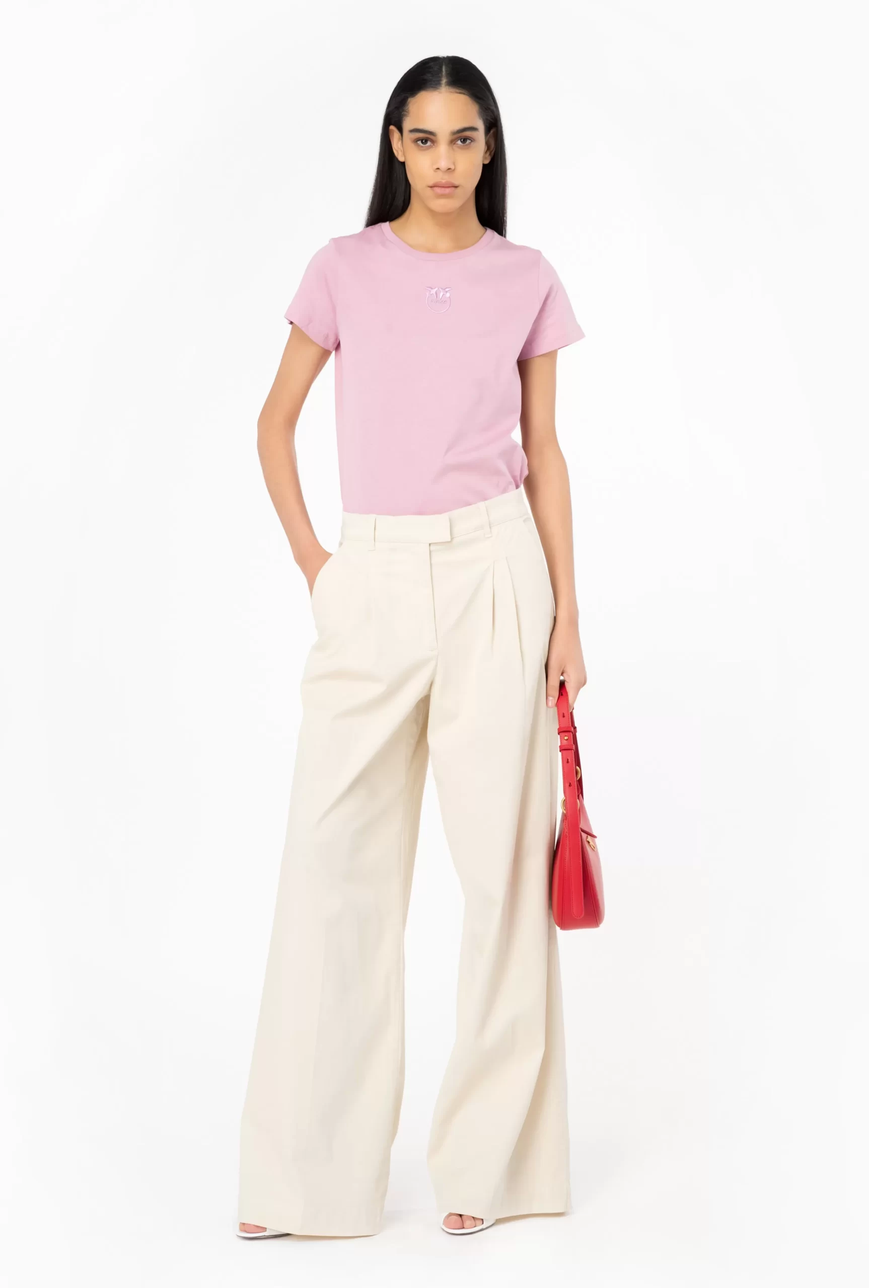 PINKO Wide-leg Cavalry Fabric Trousers Sale