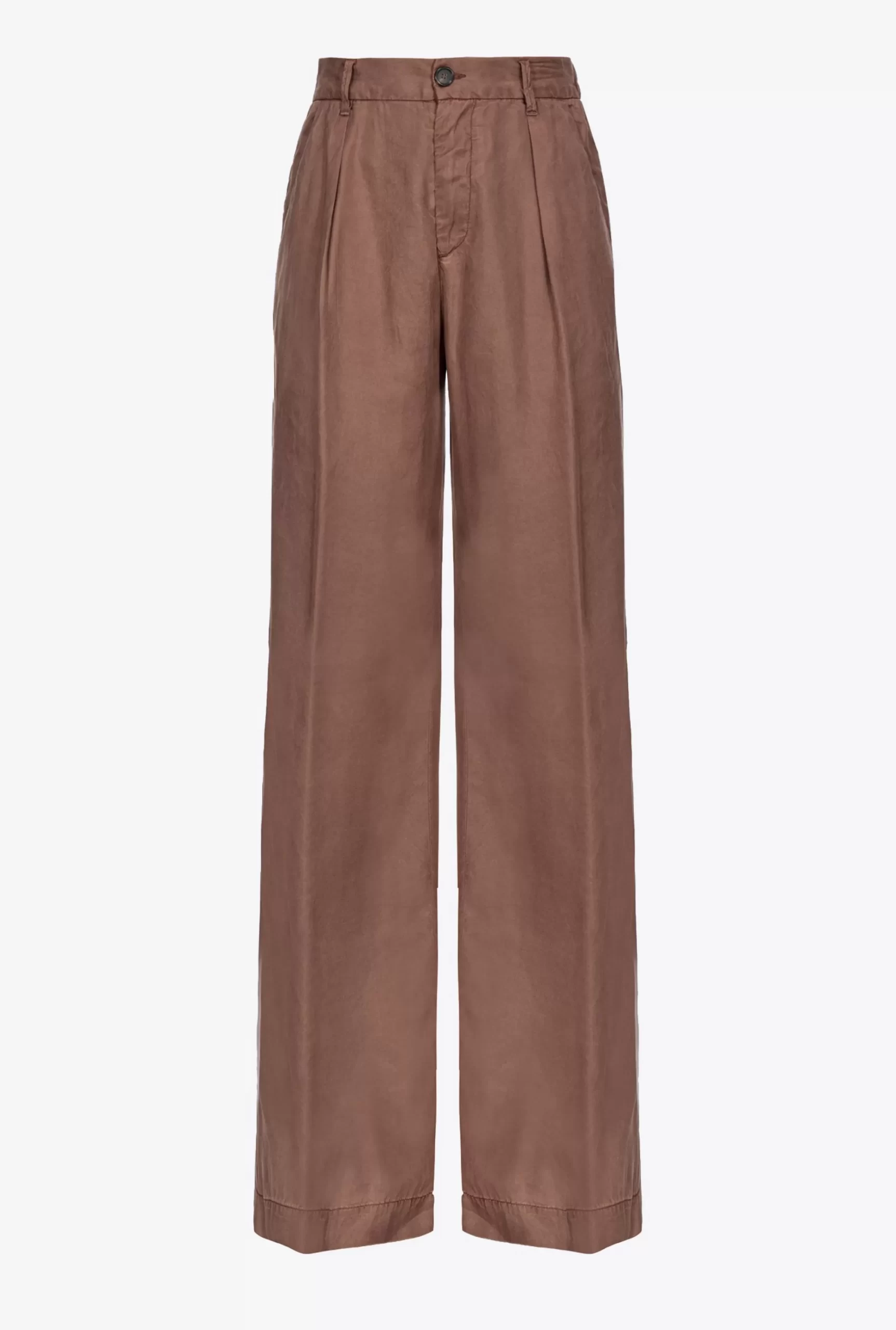 PINKO Wide-leg Lyocell Trousers New