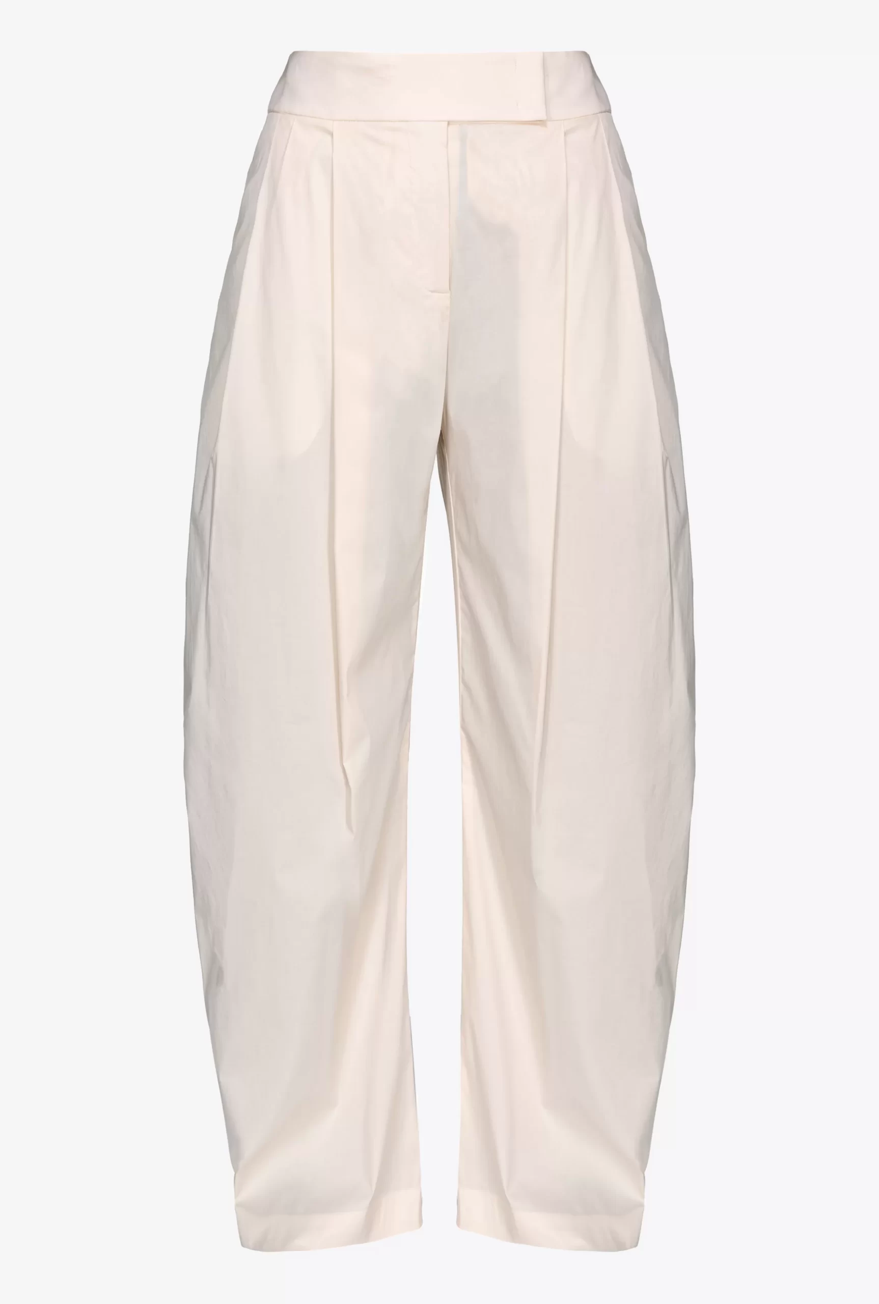 PINKO Wide-leg Technical Poplin Trousers New